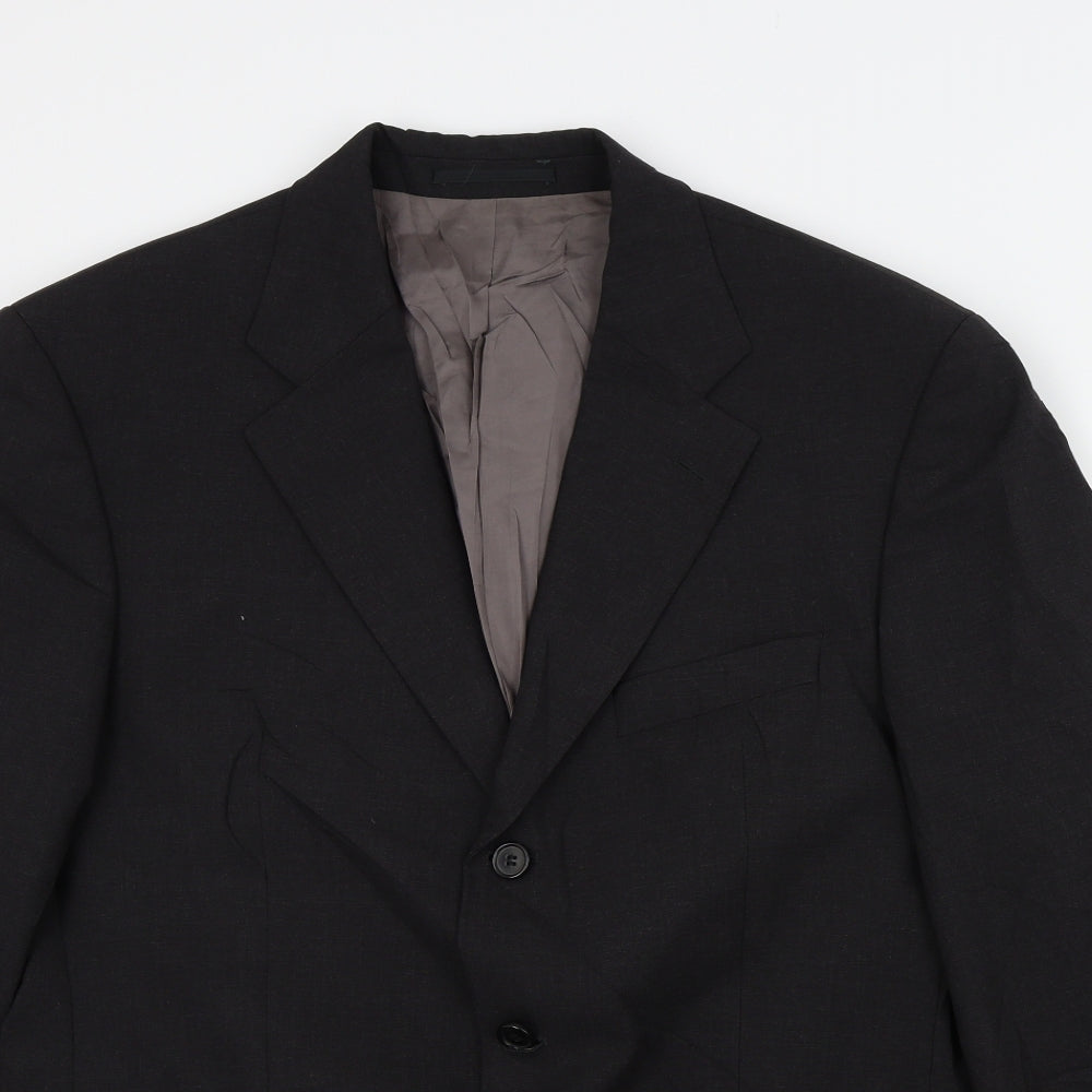 HUGO BOSS Mens Black   Jacket Suit Size 44