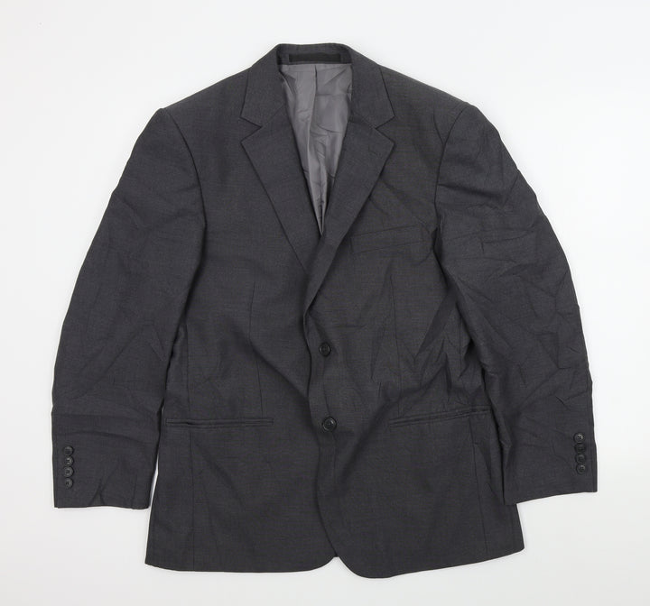 M&S Mens Grey Jacket Suit Jacket Size 40