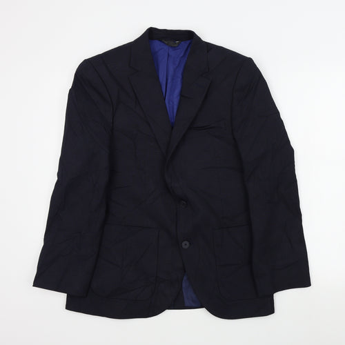 M&S Mens Blue   Jacket Suit Jacket Size 38