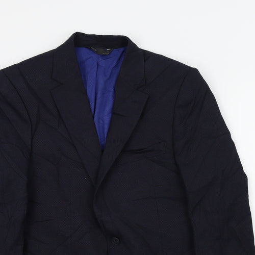 M&S Mens Blue   Jacket Suit Jacket Size 38