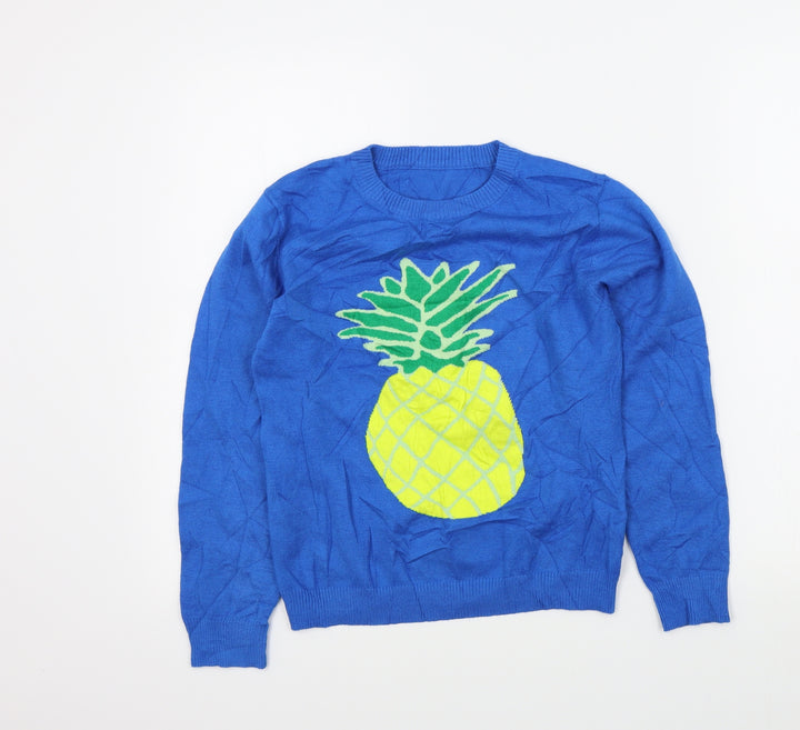 Zaful Womens Blue Pullover Jumper Size M