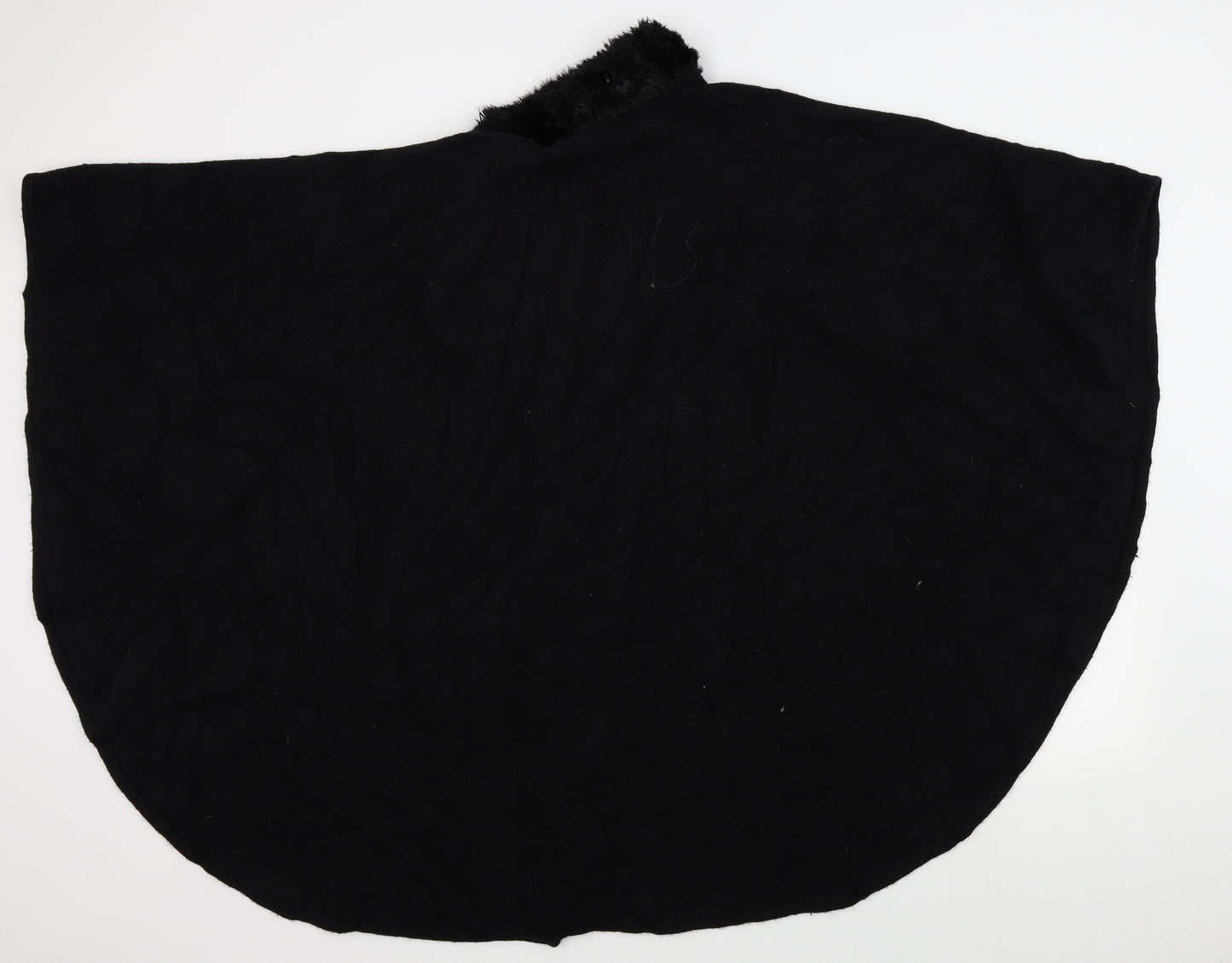 M&S Womens Black   Gilet Poncho One Size
