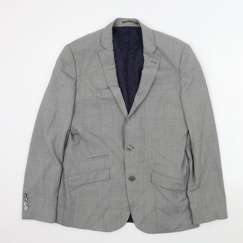 River Island Mens Grey   Jacket Suit Jacket Size 40