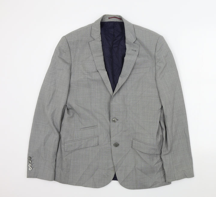 River Island Mens Grey   Jacket Suit Jacket Size 40