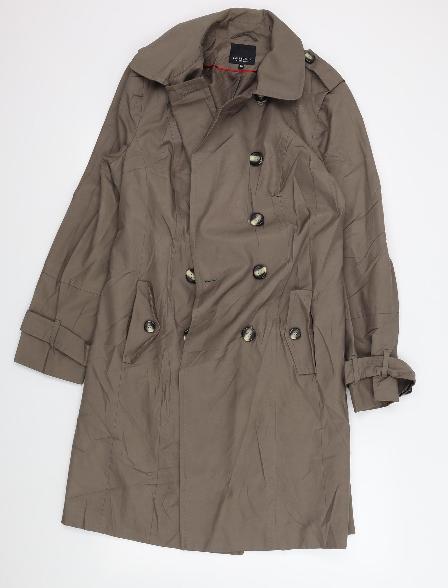 Debenhams Womens Brown   Jacket Coatigan Size 16