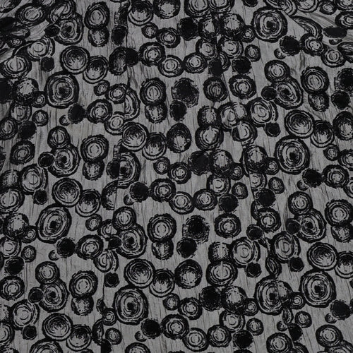 Roman Womens Black Floral  Jacket  Size M