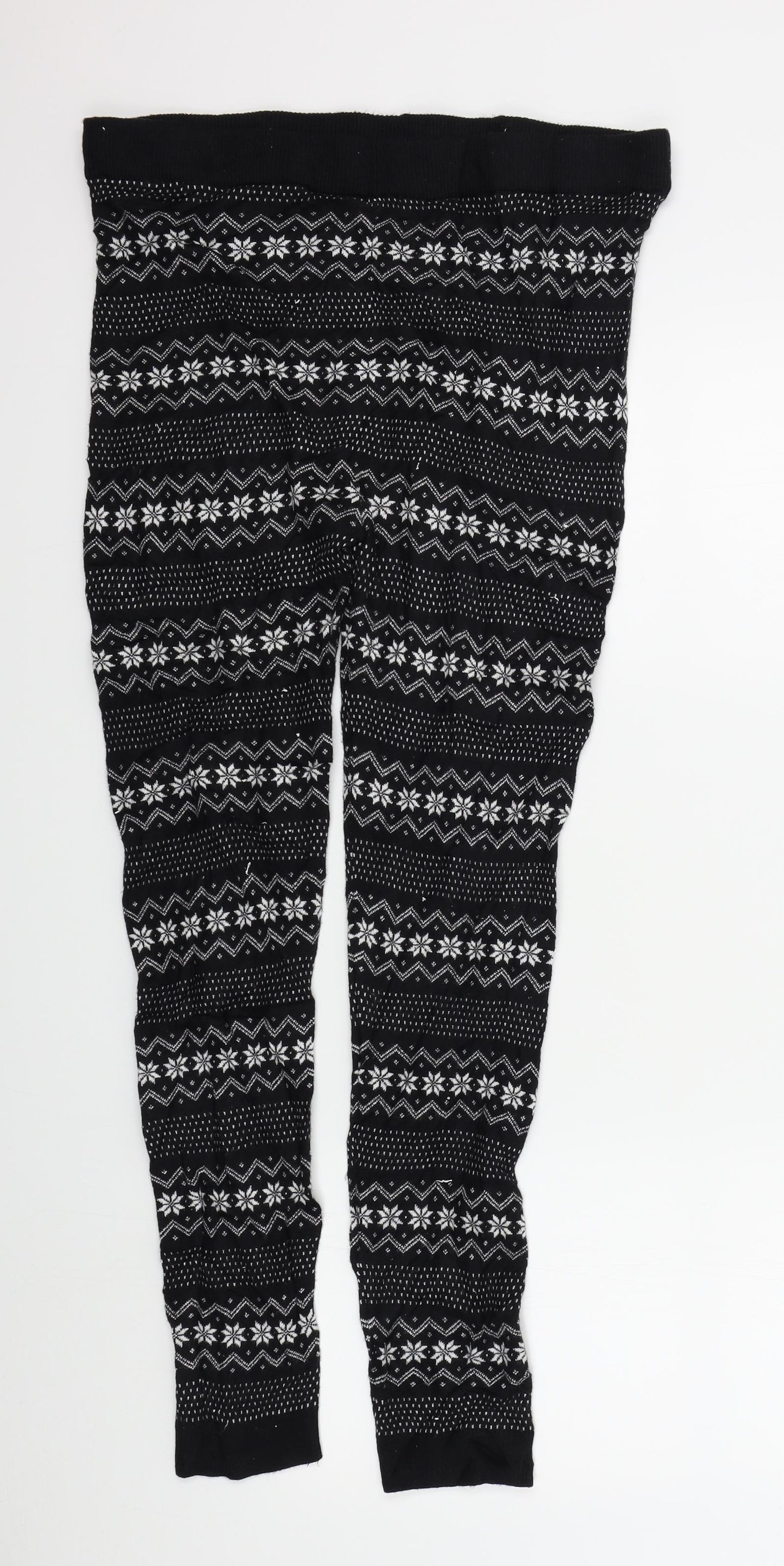 ESMARA Womens Black Colourblock  Jegging Leggings Size XL L27 in
