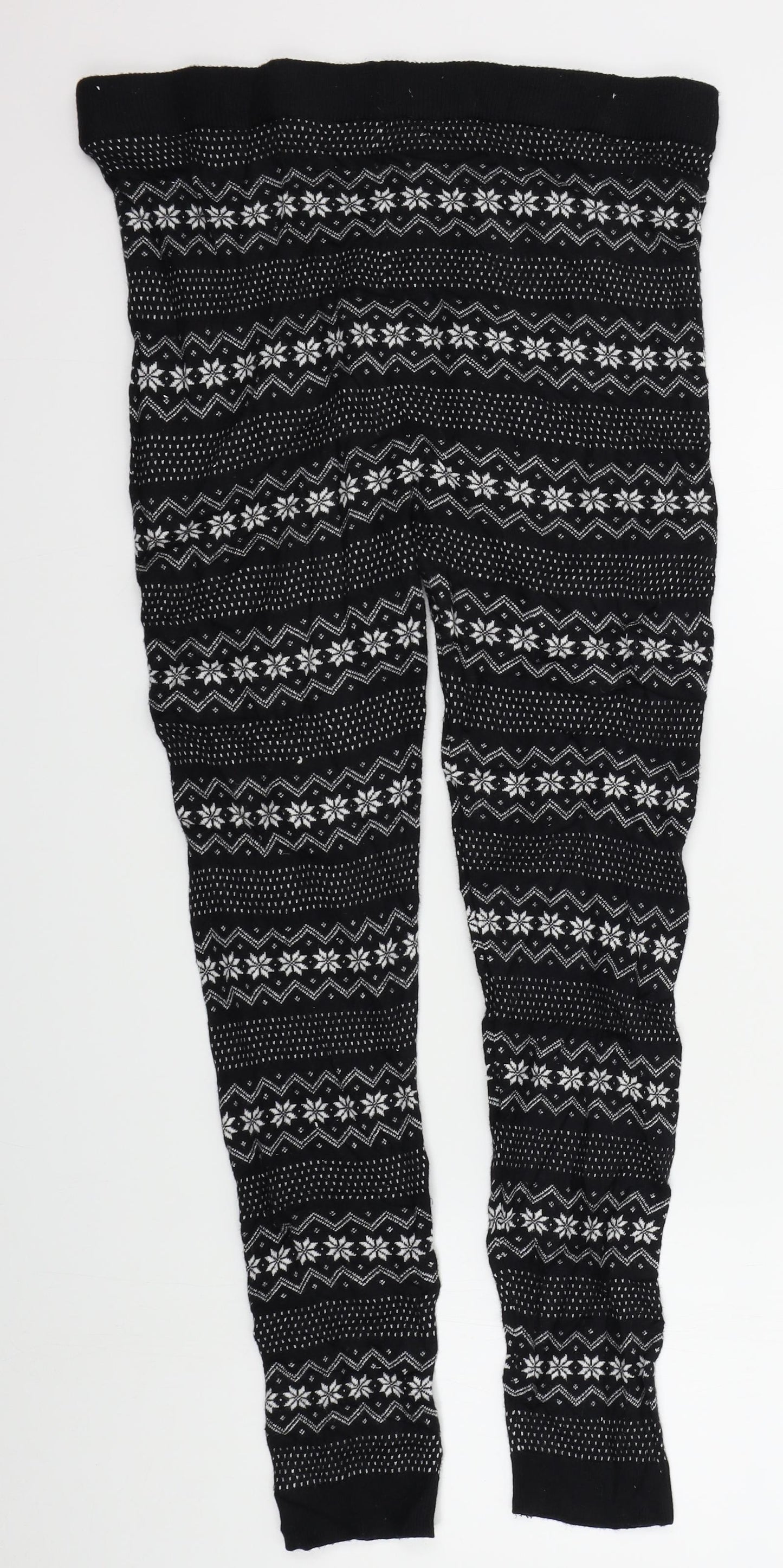 ESMARA Womens Black Colourblock  Jegging Leggings Size XL L27 in