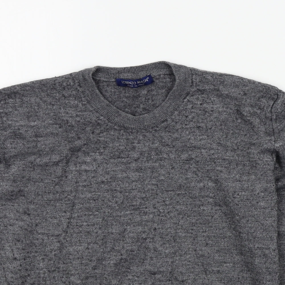 LORENZO MAGNI Mens Grey   Pullover Jumper Size M