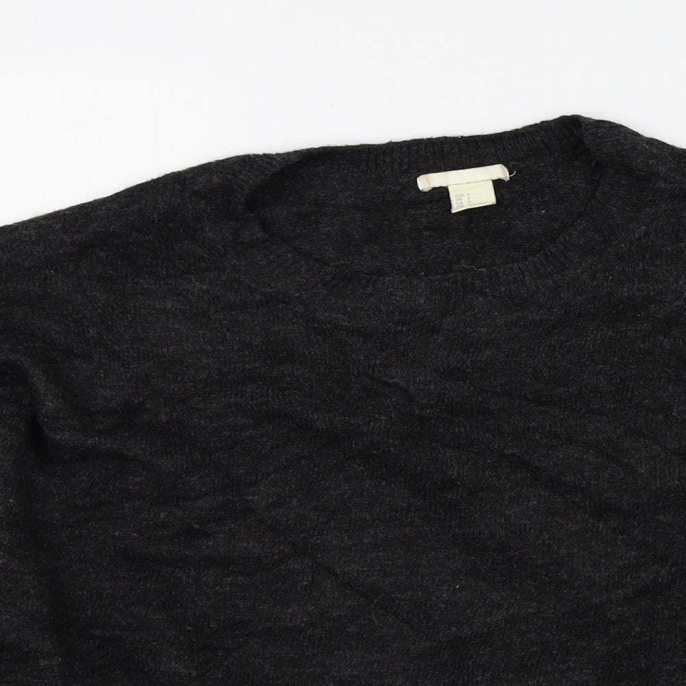 H&M Womens Grey   Pullover Jumper Size S