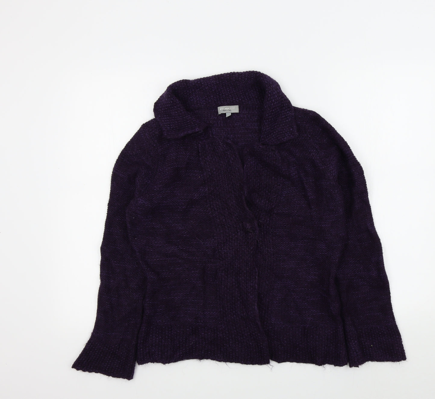 M&S Womens Purple   Cardigan Jumper Size M