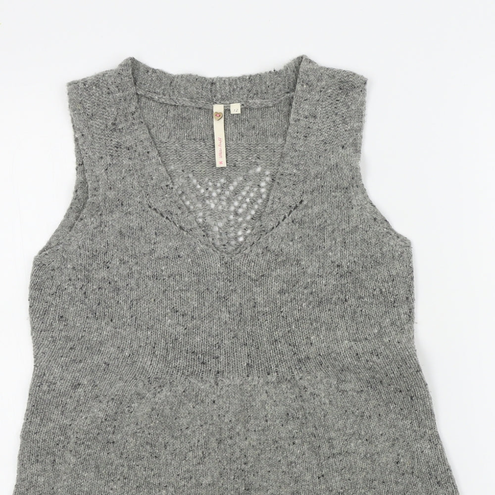 White Stuff Womens Grey   Pullover Jumper Size 12