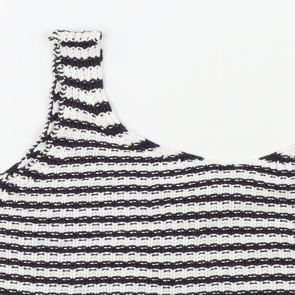 Primark Mens Black Striped   T-Shirt Size 16