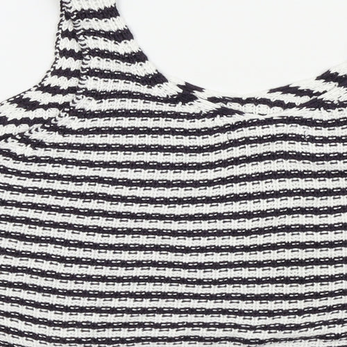 Primark Mens Black Striped   T-Shirt Size 16