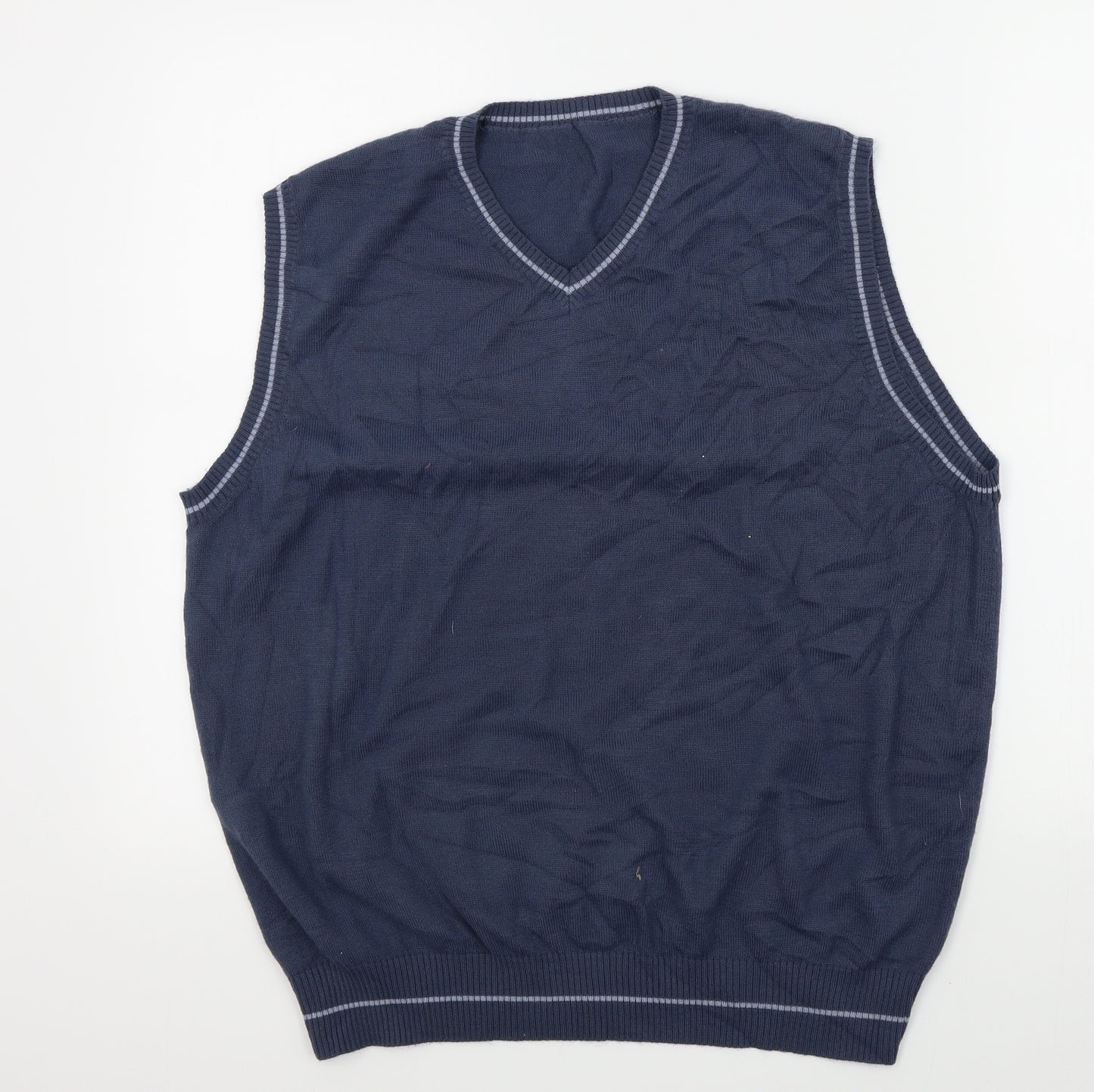 TU Mens Blue   Vest Jumper Size XL