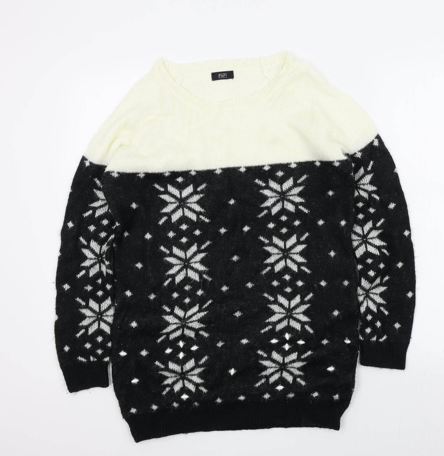 FAF Womens Black   Pullover Jumper Size 12