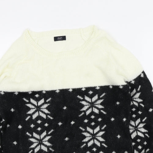 FAF Womens Black   Pullover Jumper Size 12