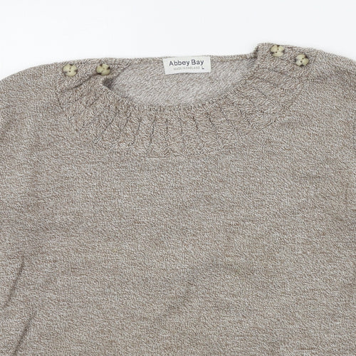 Abbey Bay Womens Brown   Pullover Jumper Size L