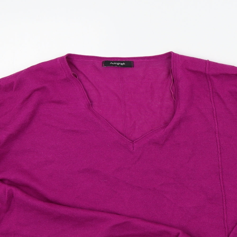 M&S Womens Pink   Pullover Jumper Size L