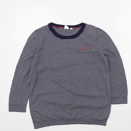 Gap Womens Blue Striped  Pullover Jumper Size S