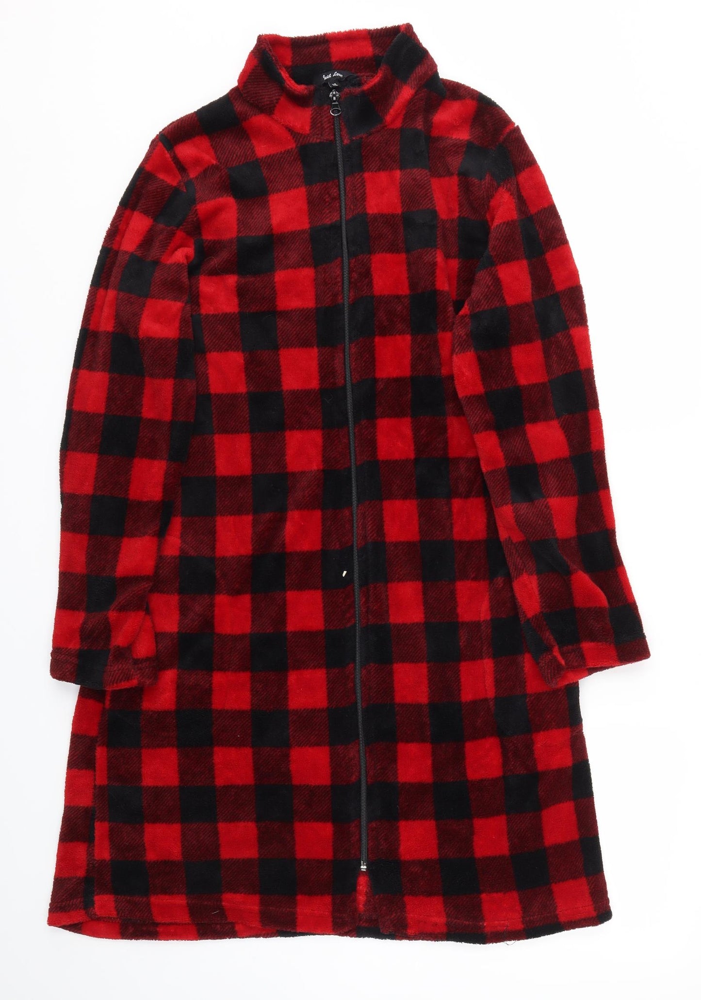 QUOT LOVE Womens Red Check  Cami Gown Size XL