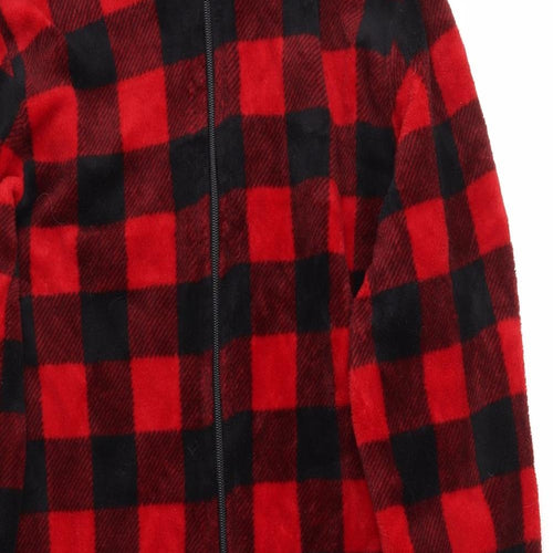 QUOT LOVE Womens Red Check  Cami Gown Size XL