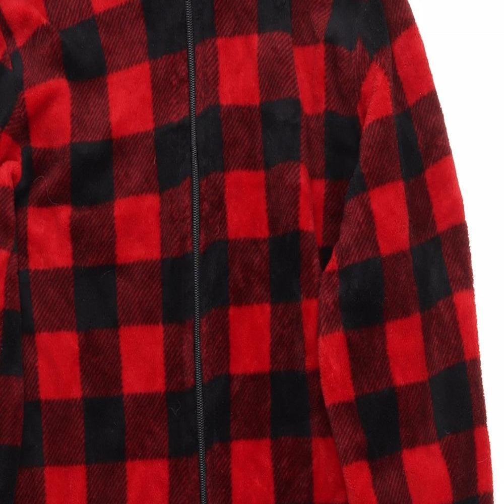 QUOT LOVE Womens Red Check  Cami Gown Size XL