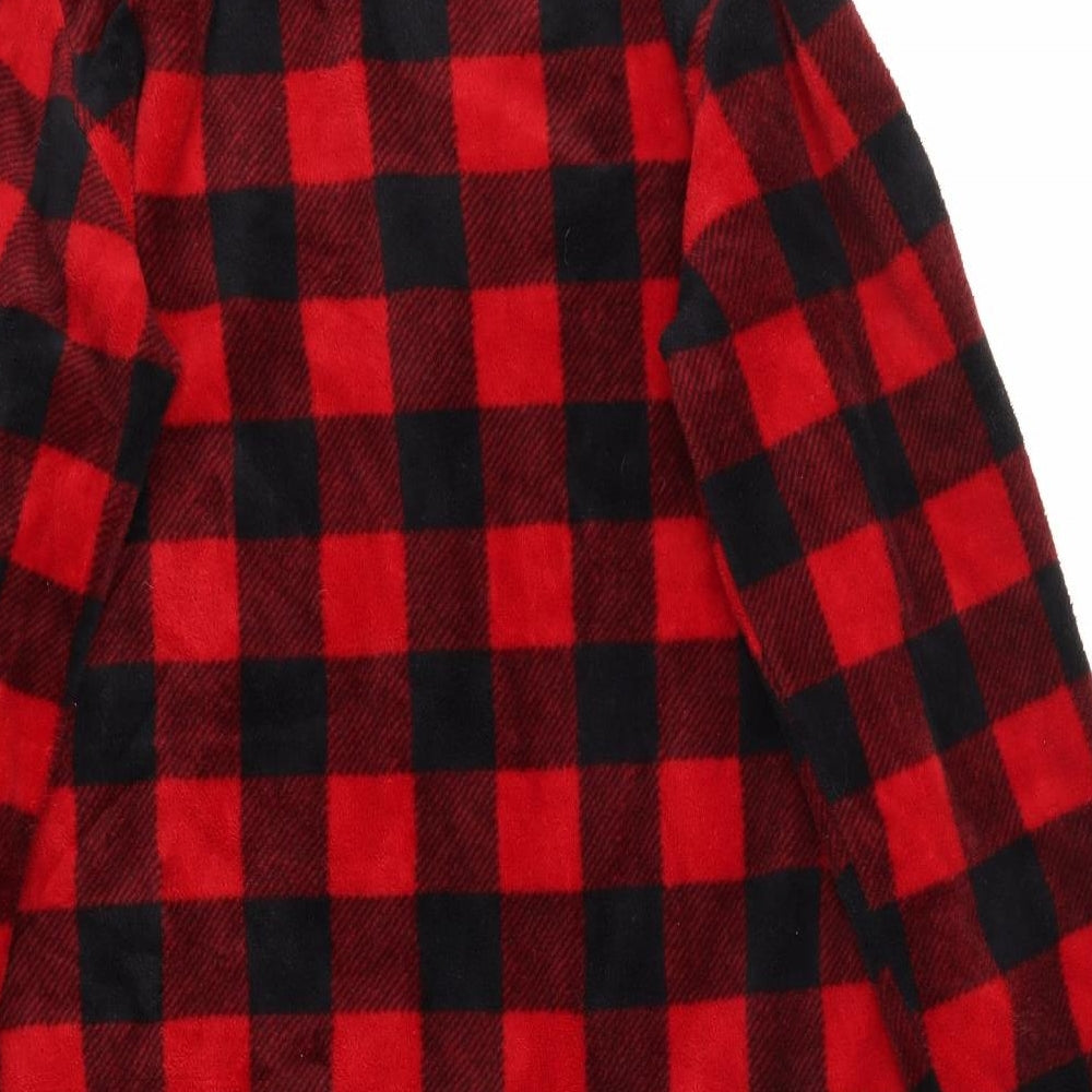 QUOT LOVE Womens Red Check  Cami Gown Size XL