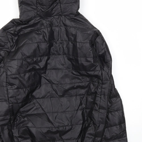 Preworn Boys Black   Basic Coat Coat Size S