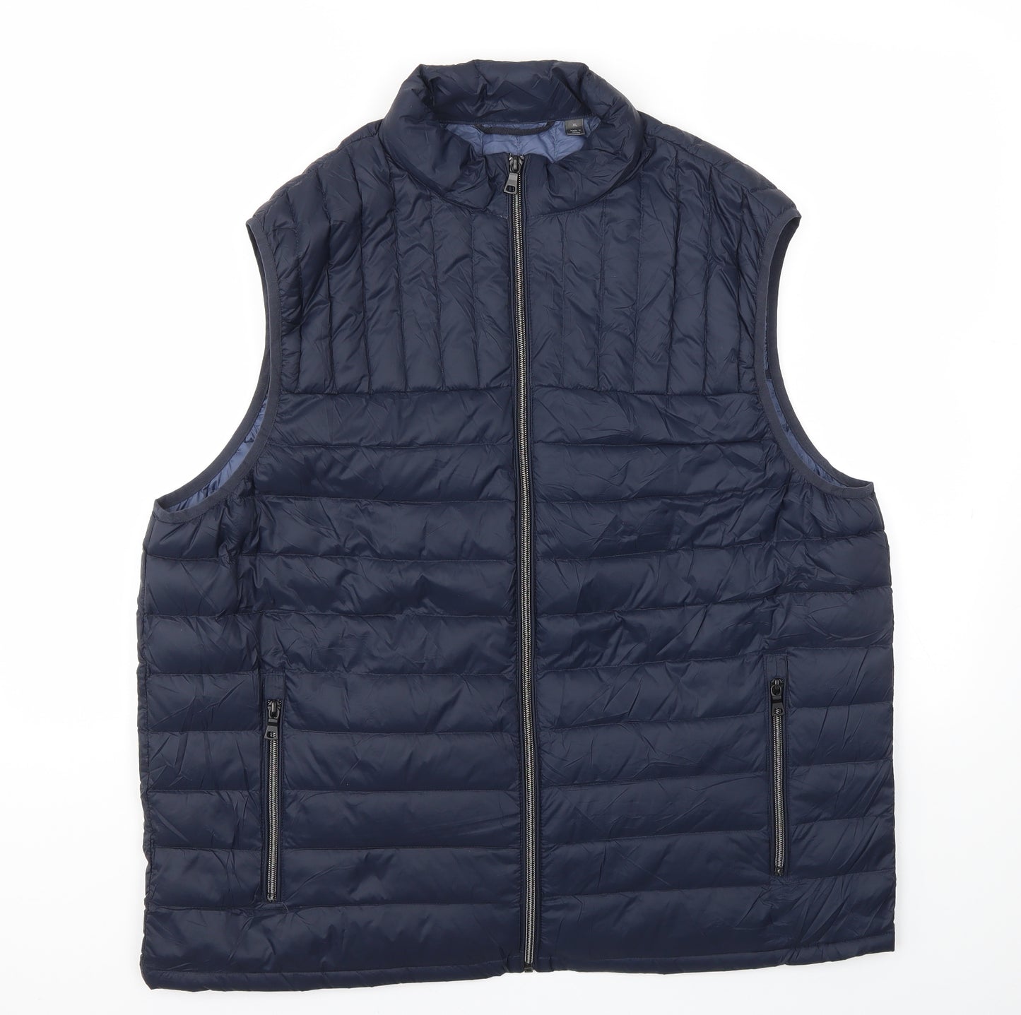 M&S Mens Blue   Gilet Coat Size XL