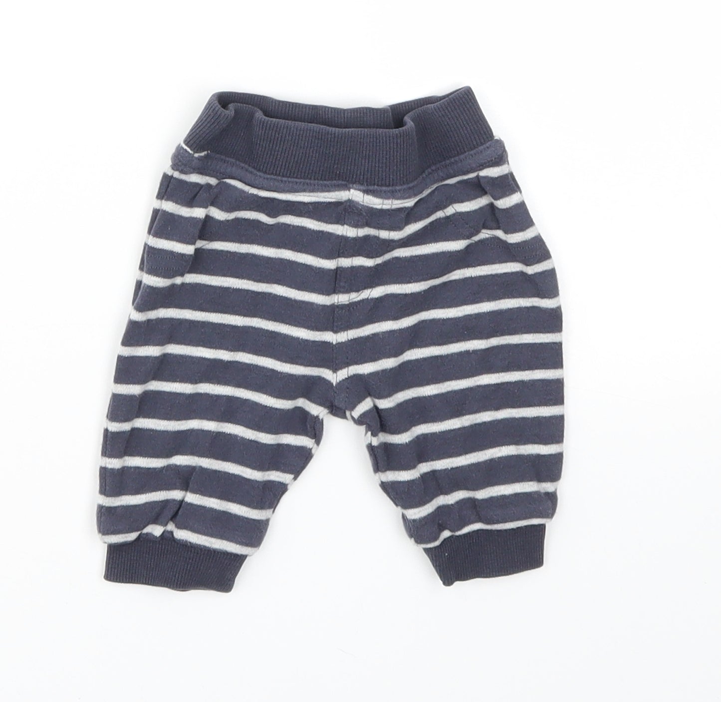George Boys Blue Striped  Capri Leggings Size 3-6 Months