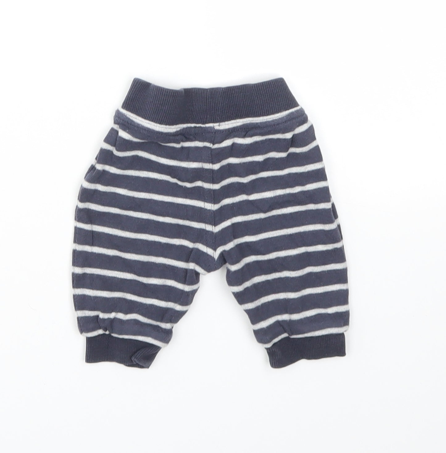 George Boys Blue Striped  Capri Leggings Size 3-6 Months