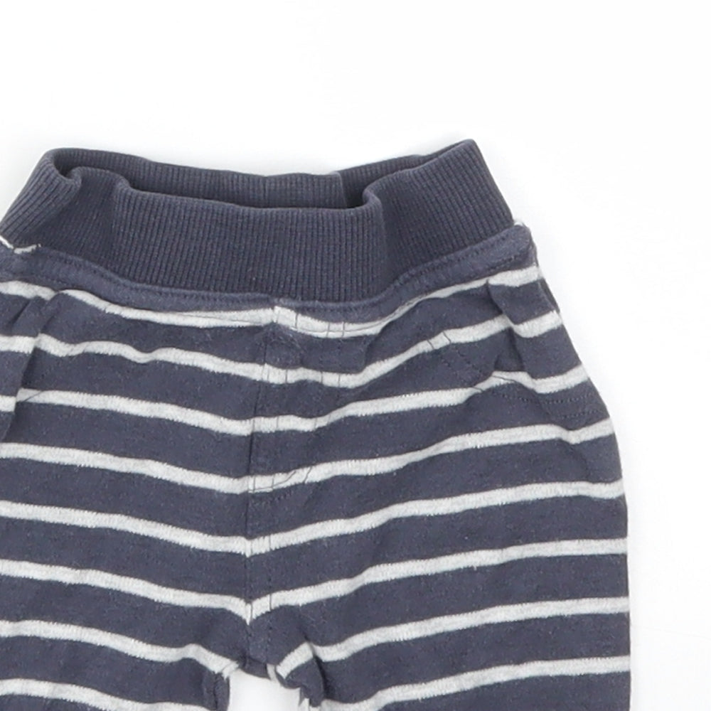 George Boys Blue Striped  Capri Leggings Size 3-6 Months