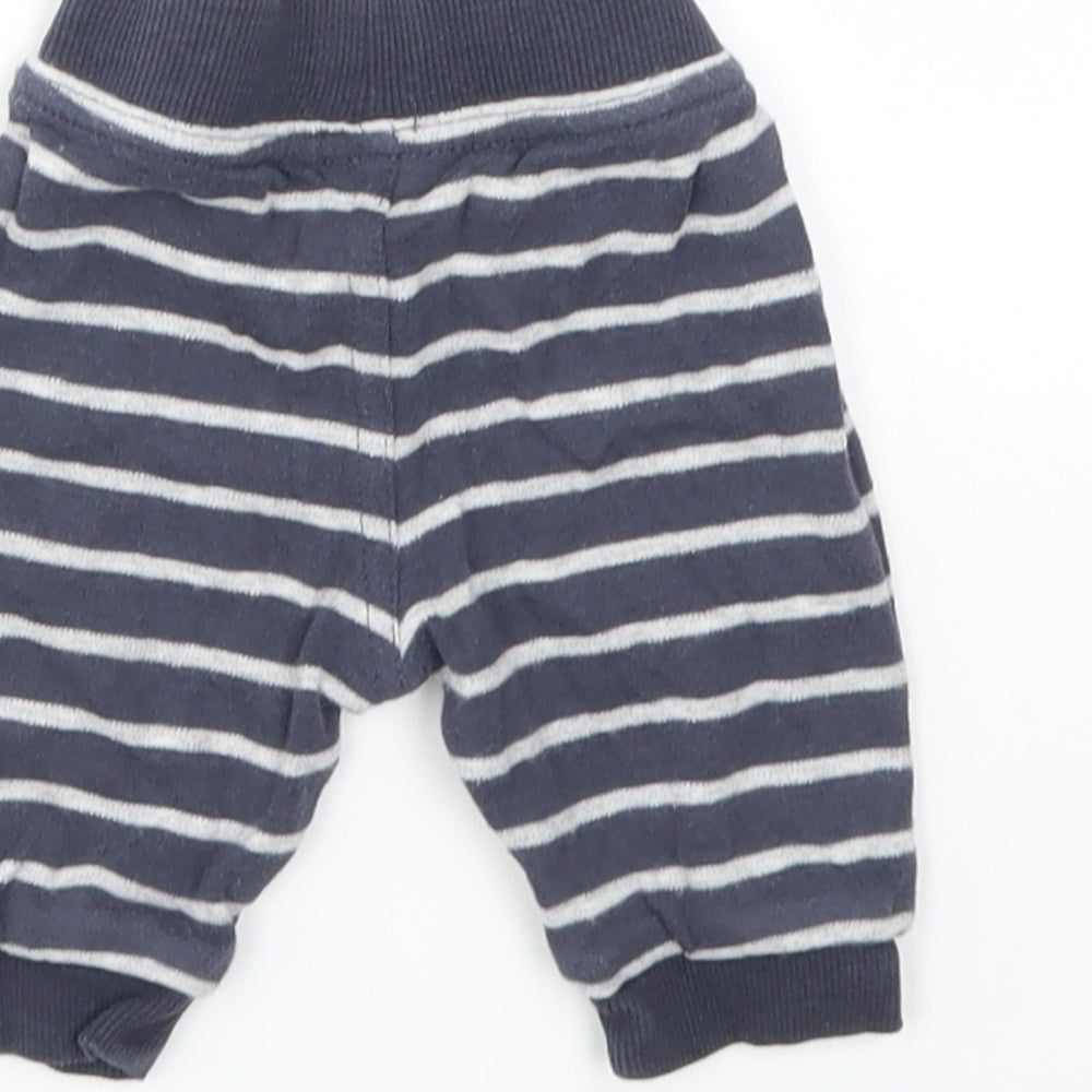 George Boys Blue Striped  Capri Leggings Size 3-6 Months