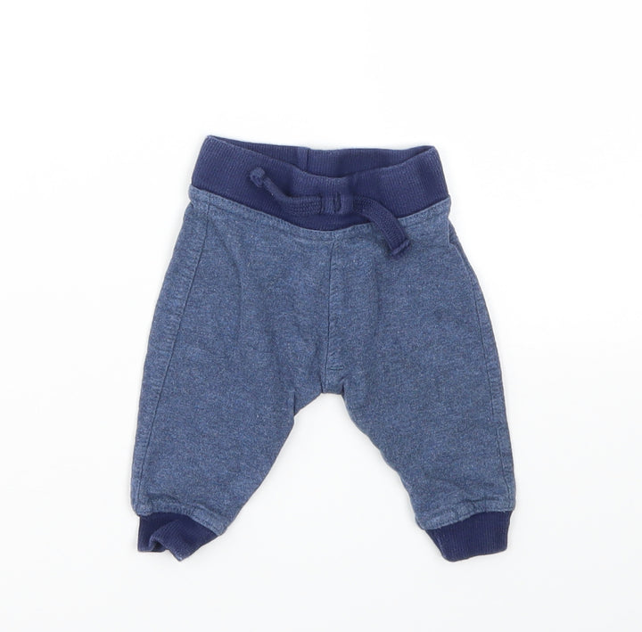 LILY&DAN Boys Blue Capri Leggings Size 3-6 Months