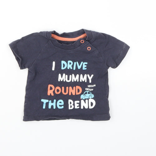 George Boys Blue   Basic T-Shirt Size 3-6 Months