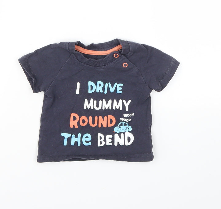 George Boys Blue Basic T-Shirt Size 3-6 Months