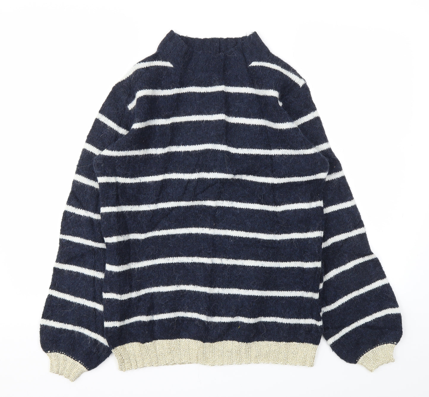 NEXT Womens Blue Striped  Pullover Jumper Size XS