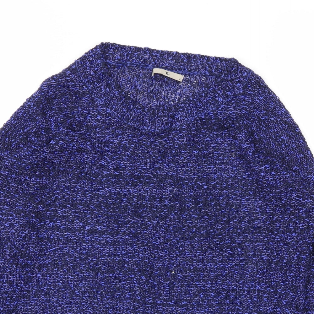 TU Womens Blue   Basic T-Shirt Size 8