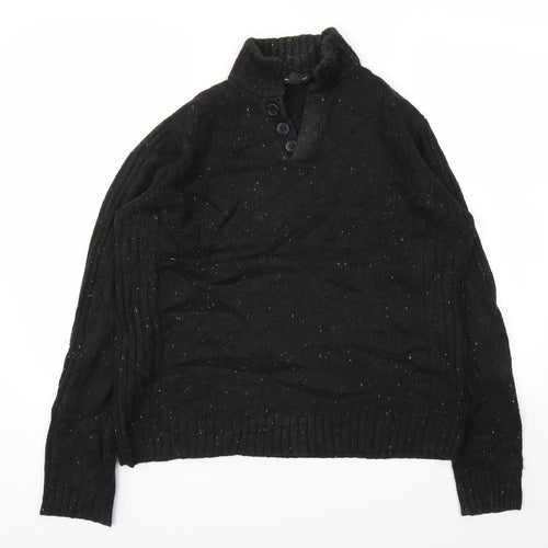 Cedar Wood State Mens Black   Pullover Sweatshirt Size M