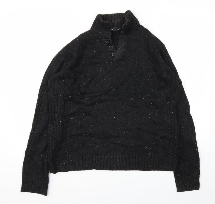 Cedar Wood State Mens Black Pullover Sweatshirt Size M