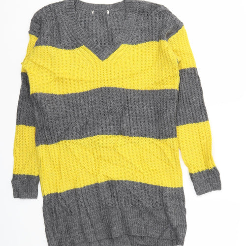 TU Womens Multicoloured Striped  Pullover Jumper Size 10