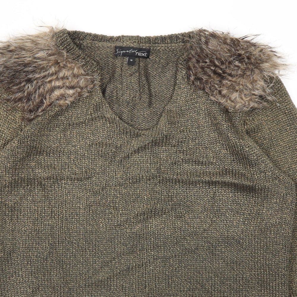 NEXT Womens Green   Pullover Jumper Size 10