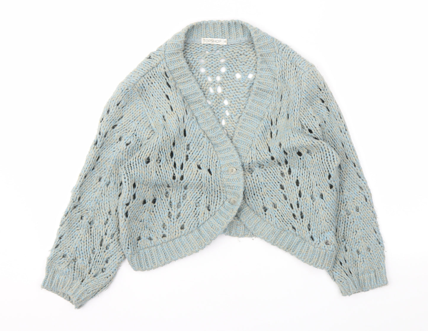 Topshop Womens Green   Cardigan Jumper Size 12