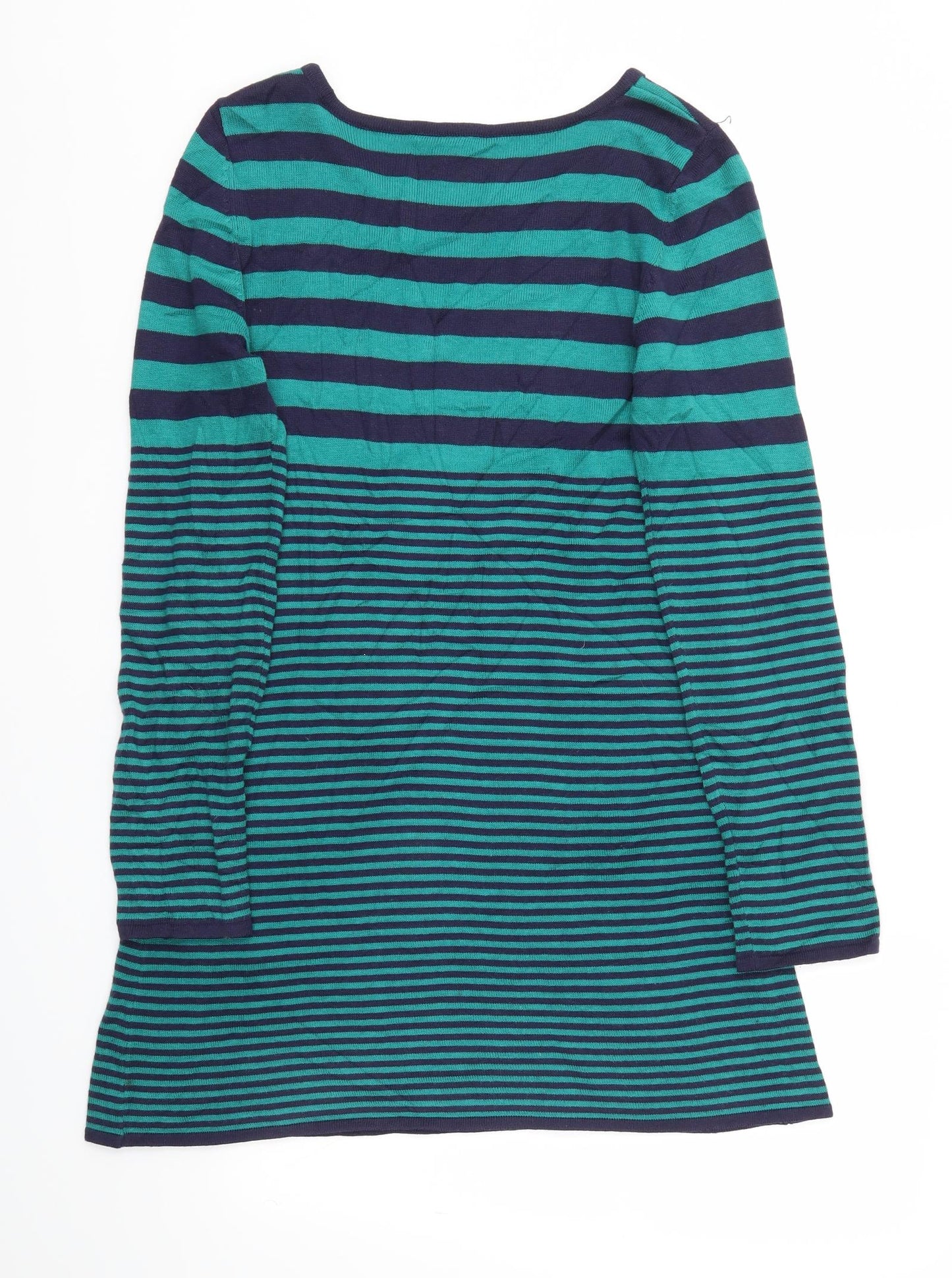 Animal Womens Green Striped  Jumper Dress  Size 12