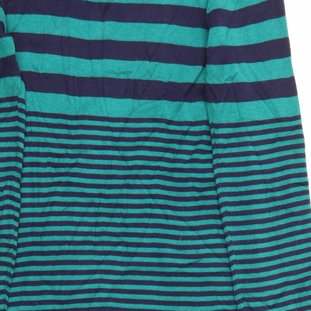 Animal Womens Green Striped  Jumper Dress  Size 12