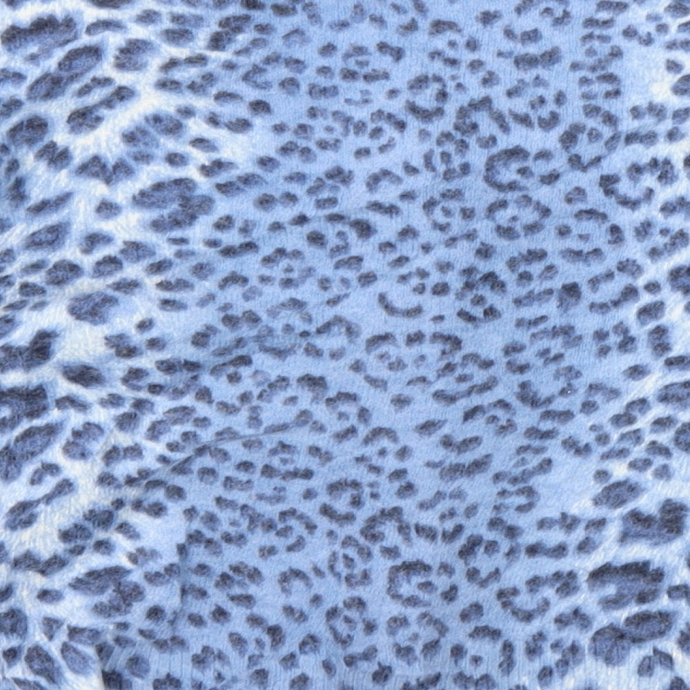 M&S Womens Blue Animal Print  Cardigan Jumper Size 22
