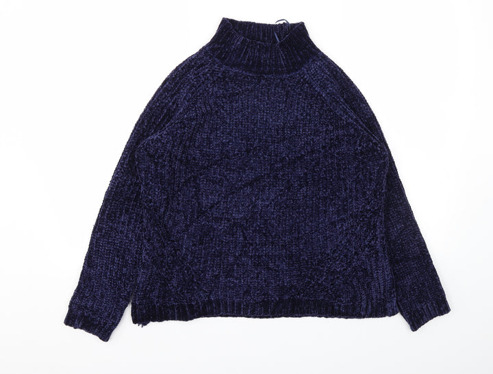 M&Co Womens Blue   Pullover Jumper Size 14