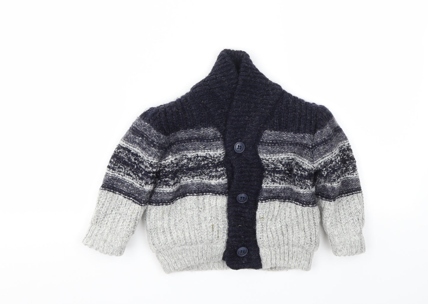 Zara  Blue Houndstooth  Cardigan Jumper Size 12-18 Months