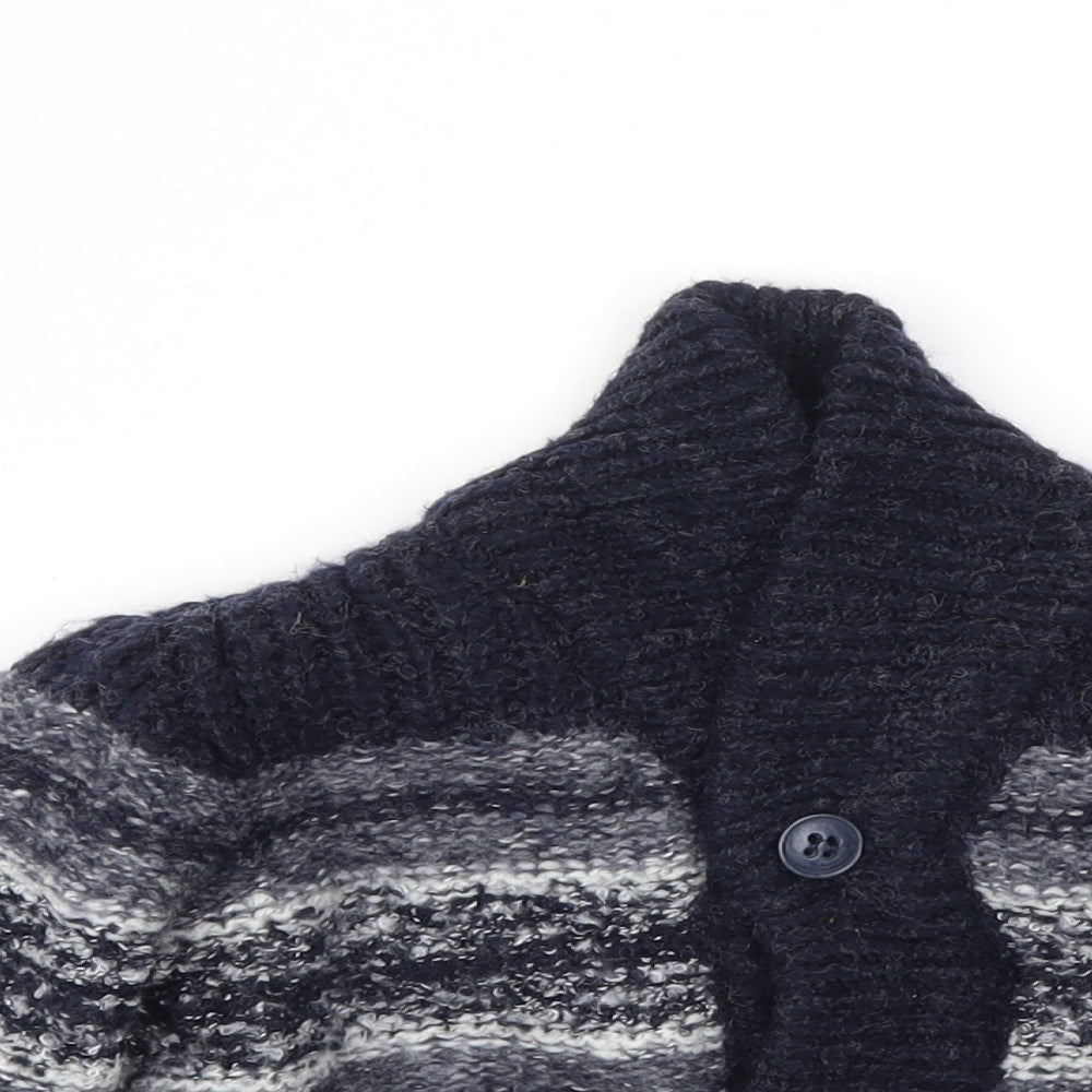 Zara  Blue Houndstooth  Cardigan Jumper Size 12-18 Months